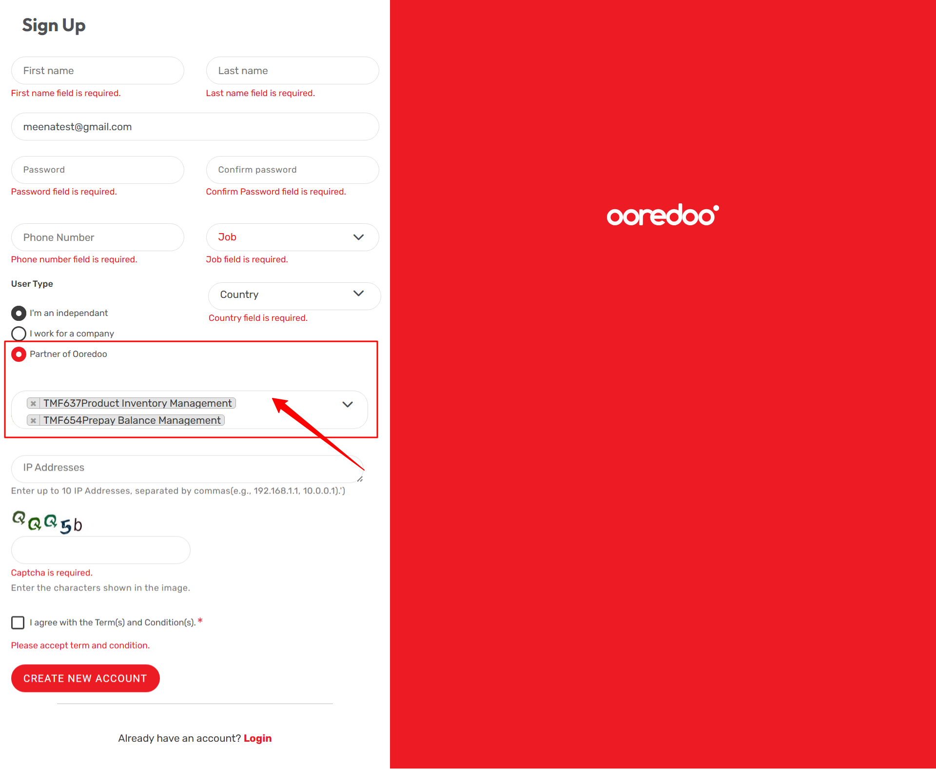 Registration-APISelection
