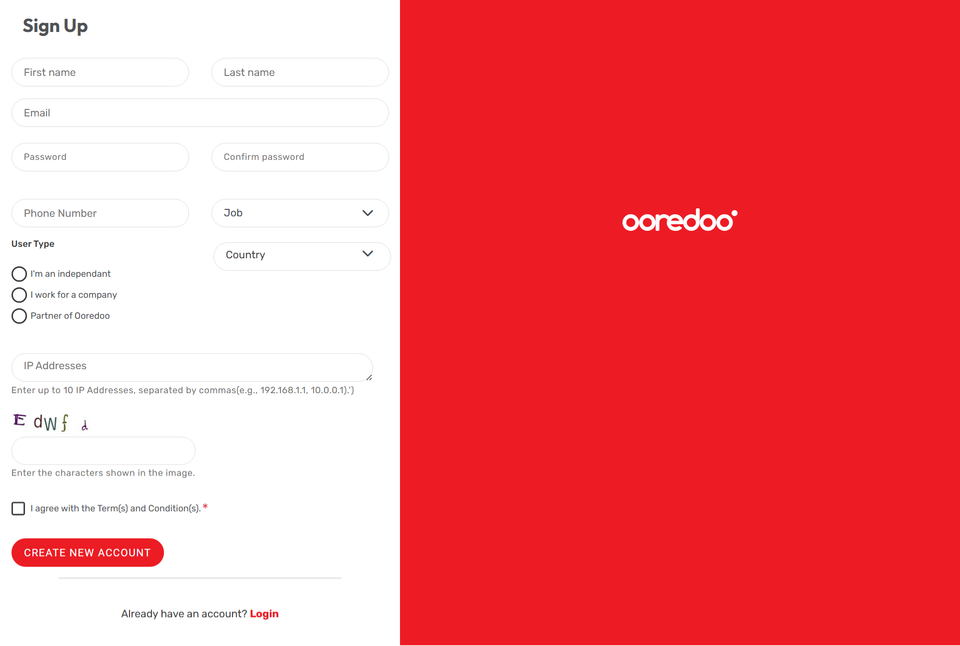 Register In Ooredoo
